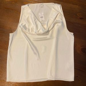J. Crew Cowl Neck Sleeveless Top L